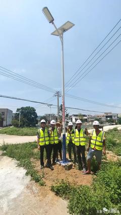 愛心企業(yè)捐贈65盞太陽能路燈，為上林村莊點亮光明未來